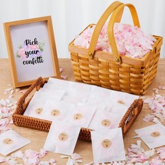 Biodegradable Confetti, Dried Hydrangea Flower Petals with Throw Me Stickers …