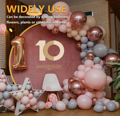 Soporte circular para fondo, ideal para arcos de globos, bodas y celebraciones