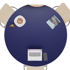 CENNBIE 42 Inches Round Table Pad Cork Leather Table Mat Suitable Side Dining Co