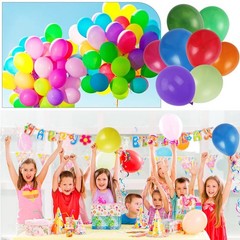 Baokuanhu 400 Pack Rainbow Balloons 12 Inch Assorted Colors Latex Multicolor