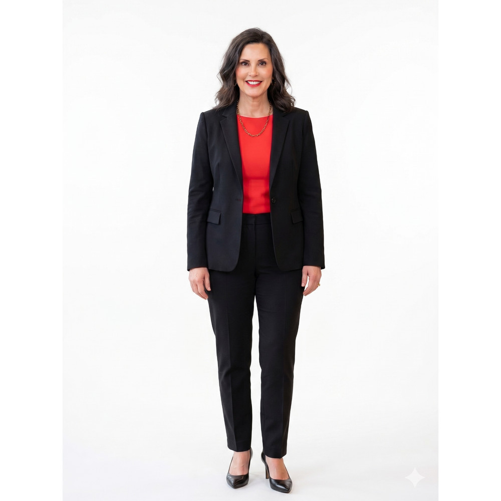 H38316 Gretchen Whitmer Michigan Democrat Governor Cardboard Cutout Standee Stan