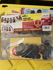 Mickey Mouse Birthday Photo Garland 12ft Holds 13 Photos Disney Junior LOT OF 2