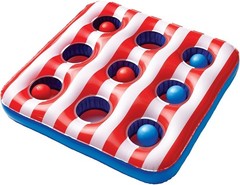 Red, Blue, & White Patriotic Plastic Toss Game – Pack of 7 – Fun Design, Perfect