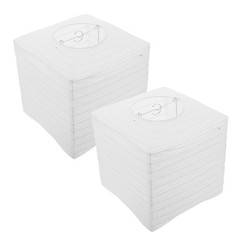 2pcs Foldable Paper Lanterns: Hanging Collapsible Lantern White – White Paper