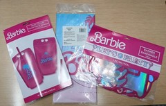Barbie Party Decor Set: Pink Tablecover (54×96), Party Banner & Drink Pouches