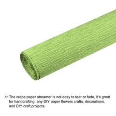 Light Green Crepe Paper Roll 6.9ft Long 20 Inch Wide Wedding Festival Decor