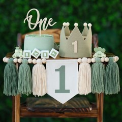 First Birthday Decorations for Boy Wild One Birthday Decor Highchair Banner