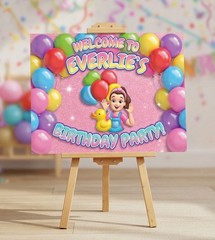 Personalised Printed Rachel Birthday Foam Board Event Welcome Sign A3