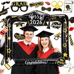 2026 Graduation Photo Booth Props Set Including Inflatable Photo Booth Frame …