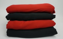 10ft x 10ft Wrinkle Free Backdrop Curtain Red and Black 4 Panels