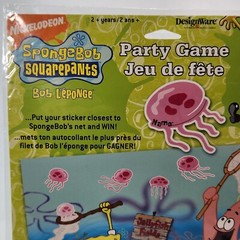 Nickelodeon SpongeBob Squarepants Party-Time Decoration Kit & Party Game (READ)