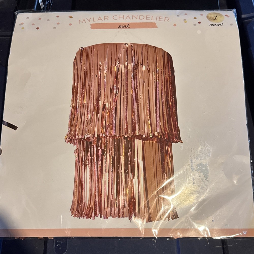 Target pink Mylar Chandelier Kit Party Decoration