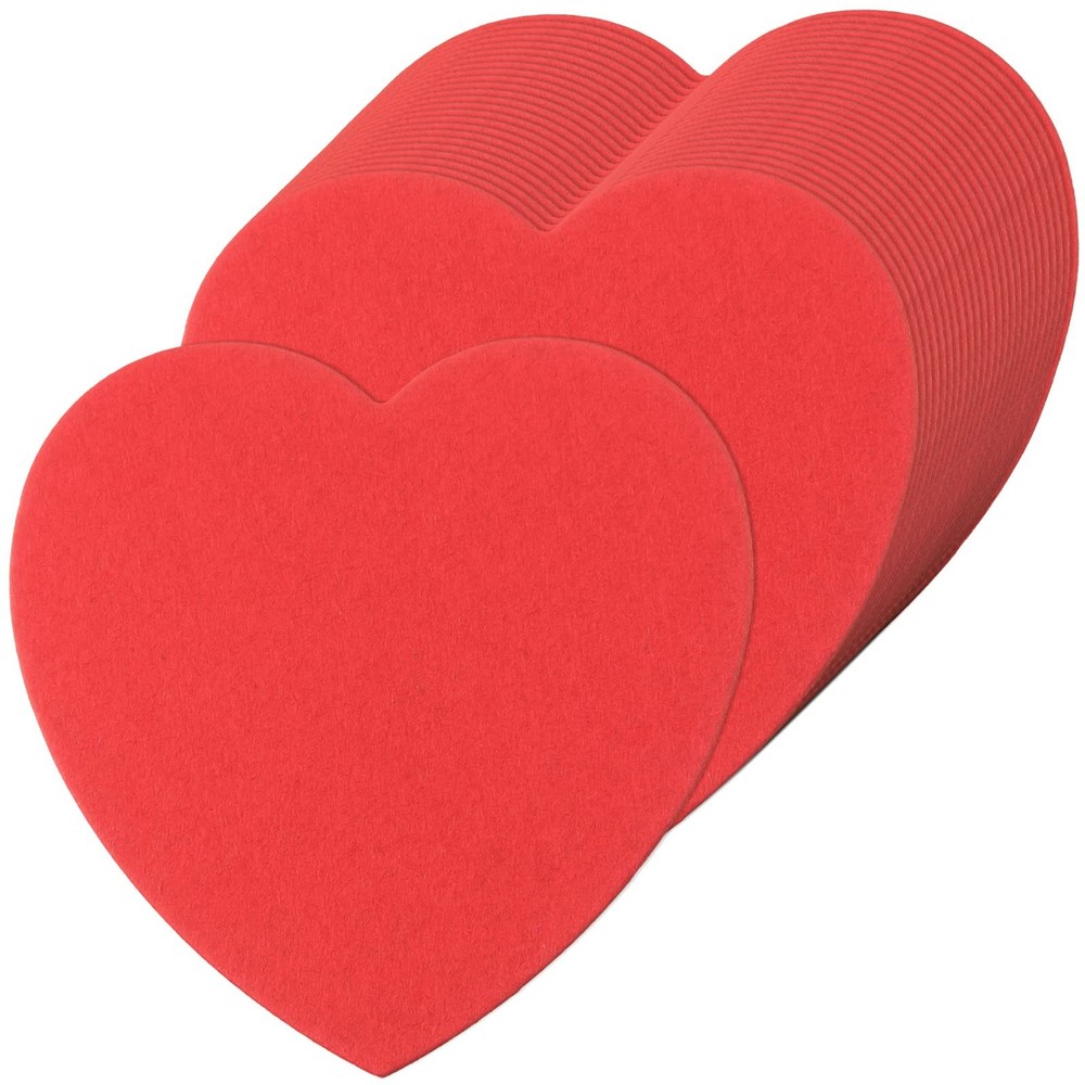 200 Pieces Hearts Cutouts Paper Heart Shapes 4 Inch Red Heart Shape Paper Cut…