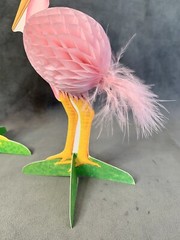 STORKS! The Cutest! 1976 Paper/Cardboard Baby Shower Decorations. 9 in Tall