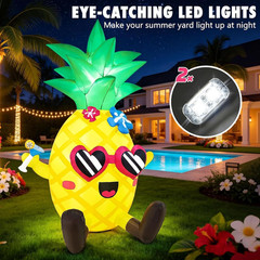 6FT Summer Inflatables Pineapple Giant Tropical Beach Hawaiian Outdoor Blow up D