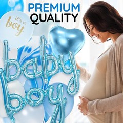 Baby Shower Decorations for Boy – Jumbo Blue Party Decor Set All-in-One Bundle