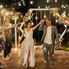 48 Lighted Wedding Wands LED Tinsel Streamers Party Favors for Events