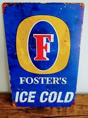 Fosters Beer Vintage Metal Sign Large Home Decor Garden Bar Man Cave