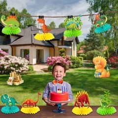 Jamonxi Dinosaur Birthday Party Decorations for 1 2 3 4 5 Year Old Boy,…