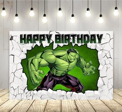 Superhero Hulk Birthday Party Backdrop Photography Banner Decoration Home Studio