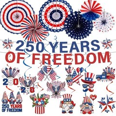 250th Anniversary Party Decorations Include 250 Years of Freedom Banners