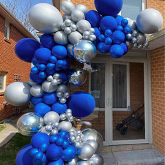 FOTIOMRG 110Pcs Royal Blue Balloon Garland Arch Kit, 18 12 10 5 Inch Royal Blue