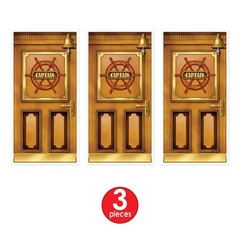 Beistle Plastic Cruise Ship Captain Door Covers 5 X 30 Set Of 3 – Or Pirate