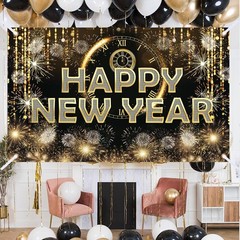 Extra Large Happy New Year Fabric Sign Banner