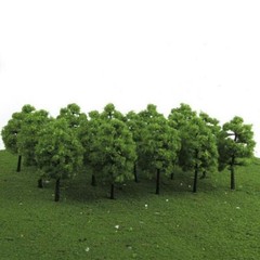 20pcs DIY Miniature Trees Model Train Railroad Wargame Scenery Landscape Scale
