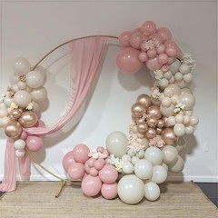 Dusty Pink Balloons, 60Pcs Pastel Light Pink and White Balloon Beige Sand Whi…