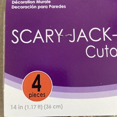Beistle 14″ Scary JOL Cutouts 4 Count 14 Inches