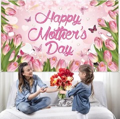 71x44in Mother’s Day Backdrop – Elegant Decor for Memorable Celebrations