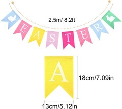 USA Happy Easter Garland Hanging Banners Party Supplies Wall Decorations Signs