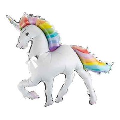 Strictly Fancy Foil Unicorn Balloon Birthday Celebrations Rainbow Helium Air New