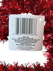 Valentine’s Day Pendant Decoration – Garland With 3 Sparkling Red Hearts