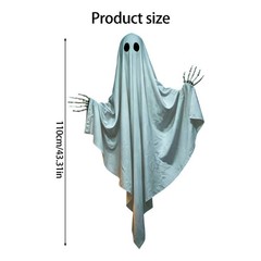 Halloween Scary Hanging Decoration Plastic Fabric Specters Figure For Atmosphere
