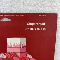 Vtg GIBSON Party Papers «HONEYCOMB» Centerpiece Gingerbread Christmas READ