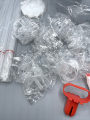 7 Sets Balloon Stand Kits, Clear Balloon Holder for Table