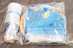 SHARK Octopus Theme B Day party Supplies 20 Gust Plate Cups Napkins etc 215 Pec