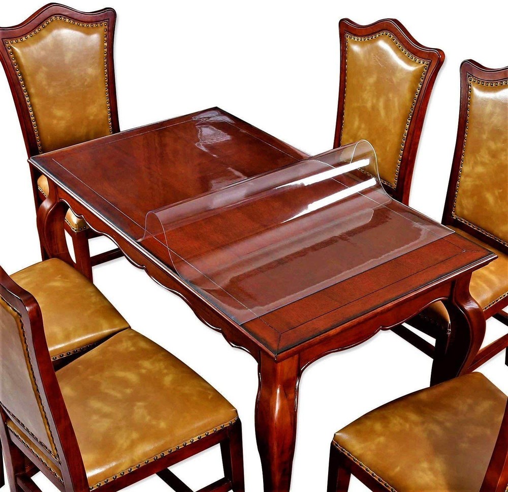 Clear Table Cover Protector Desk Office Blotter Pad, Large Glass Wood Dining Tab