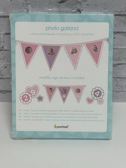 1st Birthday Decorations Girl Pink White Banner Cupcake Wrappers Bags Dangling..