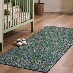 Lessymo 2×4 Small Runners for Kitchen, Washable 2’x4′ (Runner), Forest Green