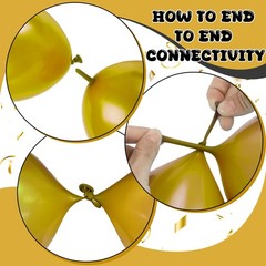 Link Balloons 12 Inch – 100 Pcs Quick Link Balloon Latex Linking Balloons Con…