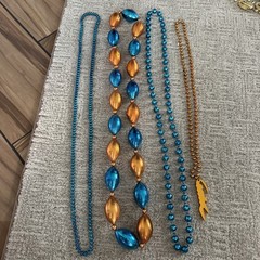 mardi gras beads Miami Dolphins Colors