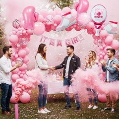 Pink Sports Balloons Set – 7 Pcs Basketball, Sneakers, Tennis, Boxing Foil Ba…
