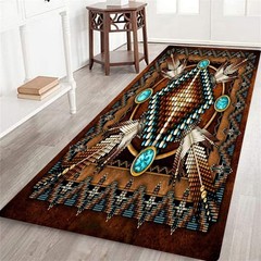 Southwestern Long Runner Rug for Hallway,Rustic 23.6×70.8inch, Colors 12