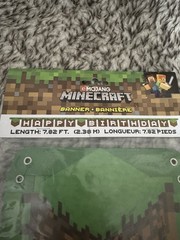 Minecraft Happy Birthday Jointed Banner 7.82 Feet Long