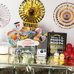 Retirement Photo Booth Props – 41-pc Photobooth Kit with 8 x 10-Inch Sign 60 …