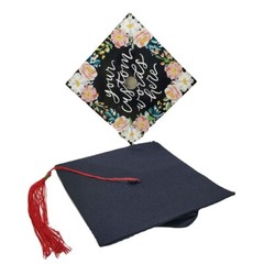 Sublimation Blank Custom Photo Plate Memorial Grad Cap Design,Cap Topper Decorat