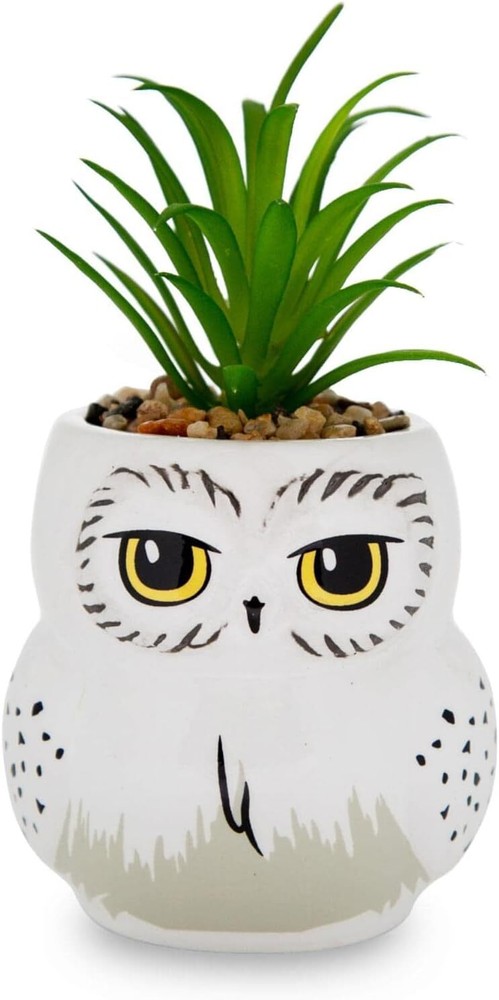 Harry Potter Hedwig 3-Inch Ceramic Mini Planter with Artificial White